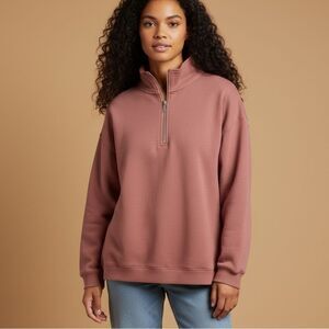 BDG quarter zip ￼oversized sweatshirt M